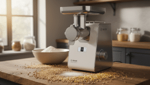 Bosch Getreidemühle stufenlose Mahlgradeinstellung